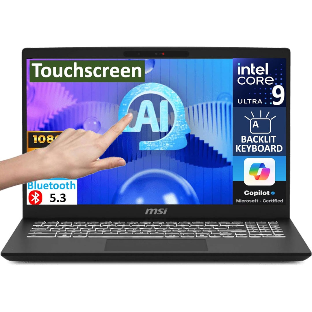 Notebook MSI Core Ultra 9 5.1Ghz, 32GB, 1TB SSD, 15.6" FHD Touch