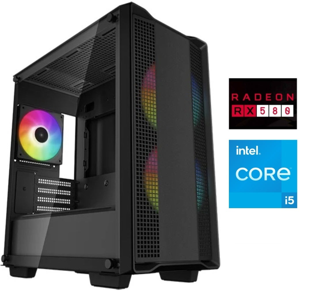 Equipo Gamer Core i5 10400F, 16GB, SSD 500GB, RX580 8GB