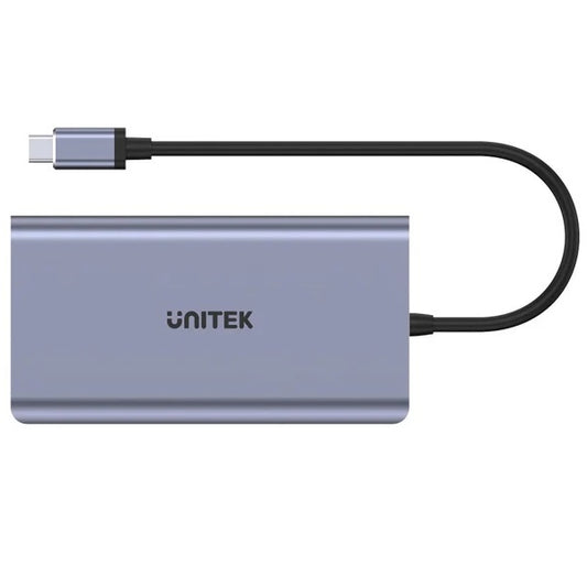 HUB USB-C Unitek 8 en 1 5Gbps con PD 100w