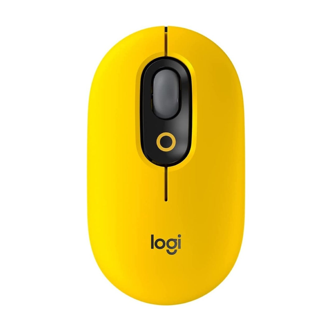 Mouse Logitech POP inalámbrico bluetooth amarillo