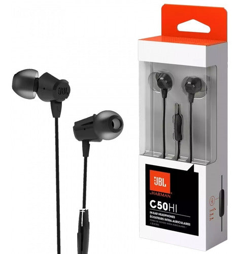 Auriculares JBL C50HI manos libre negro