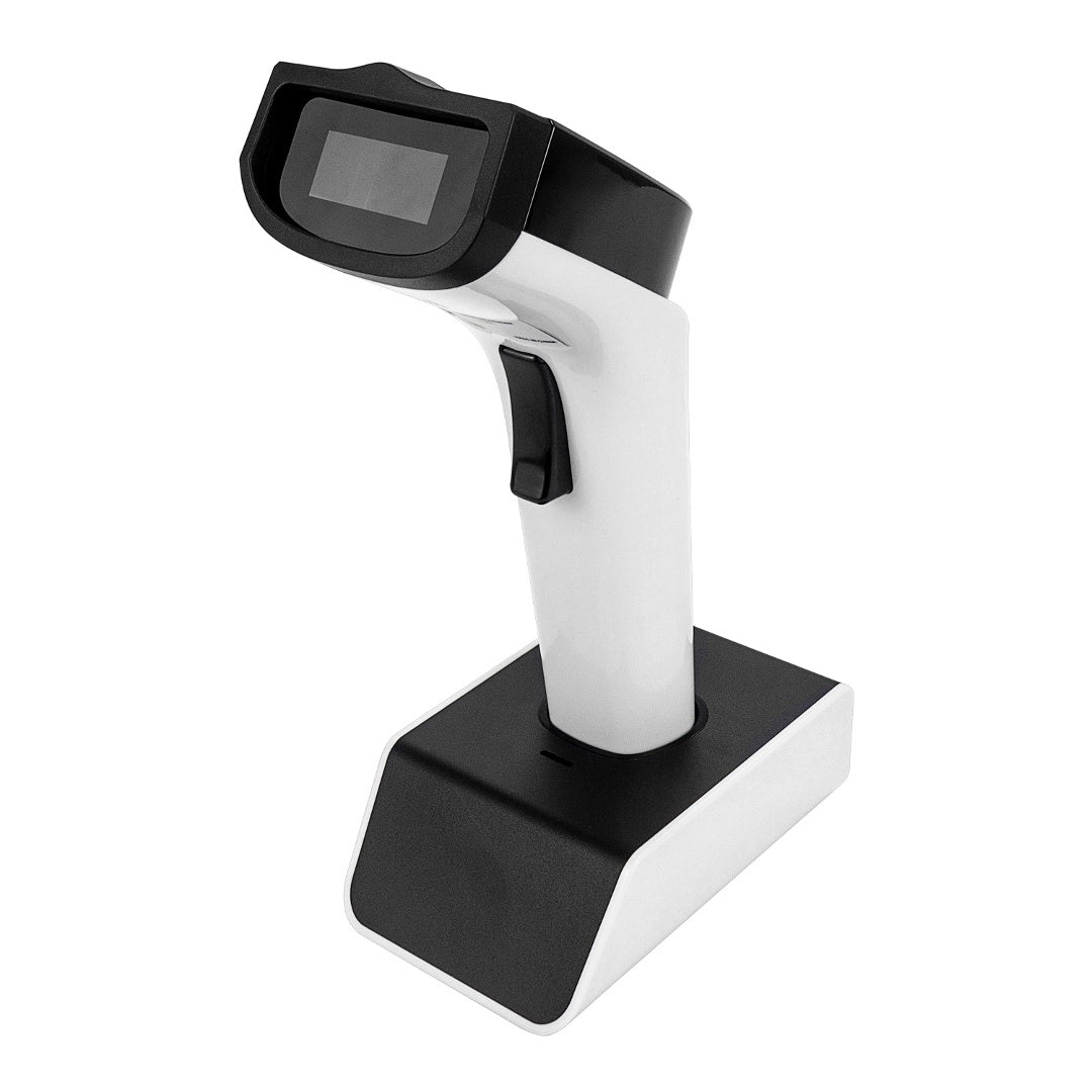 Lector de código de barras Netum 1D inalámbrico con base