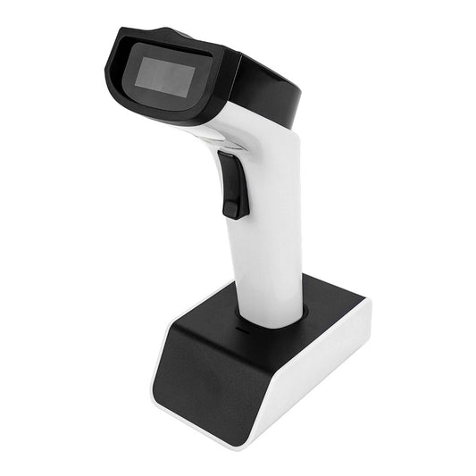 Lector de código de barras Netum 1D inalámbrico con base