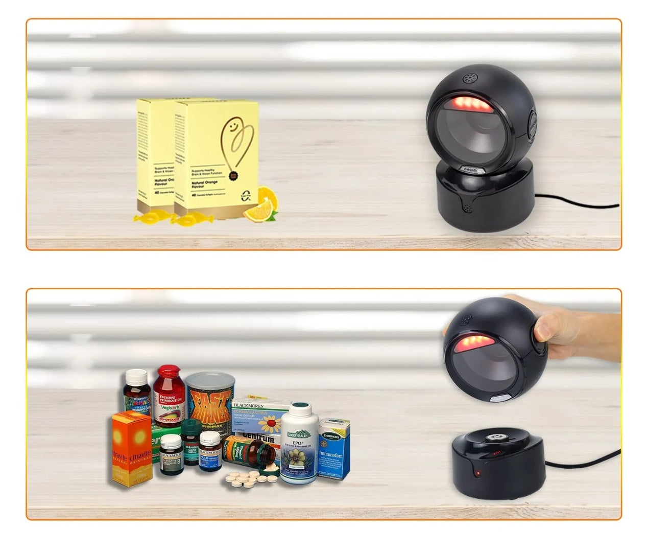 Lector de código de barras Netum 2D Omnidireccional desmontable