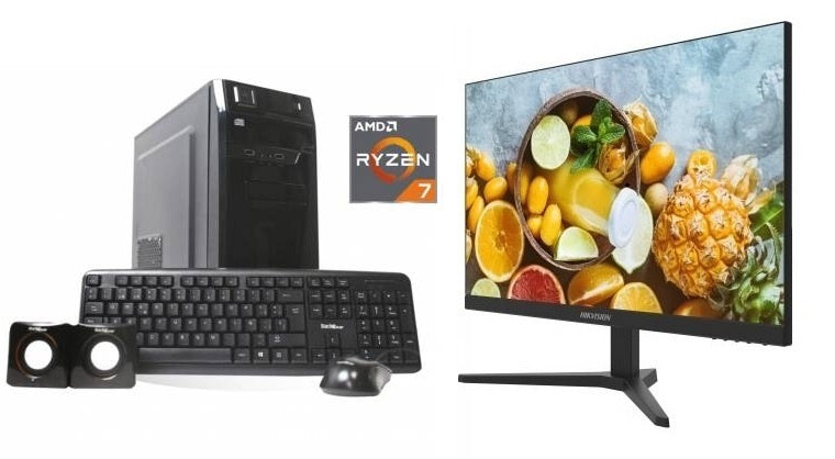 Combo equipo AMD Ryzen 7 + Monitor 24" nuevos!