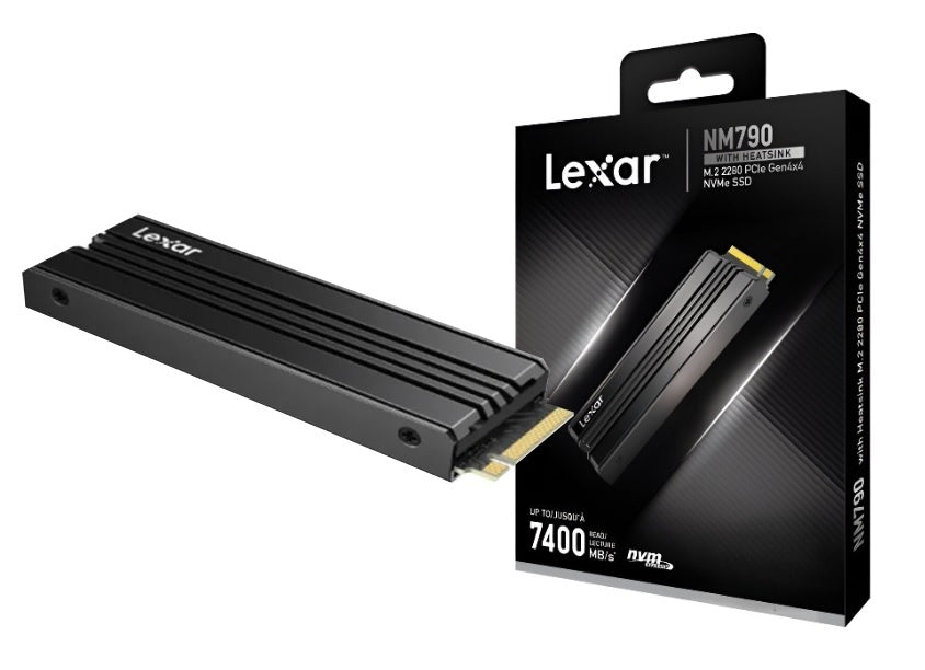 Disco SSD Lexar 2TB M.2 2280 NVMe PCIe Gen4x4 c/disipador