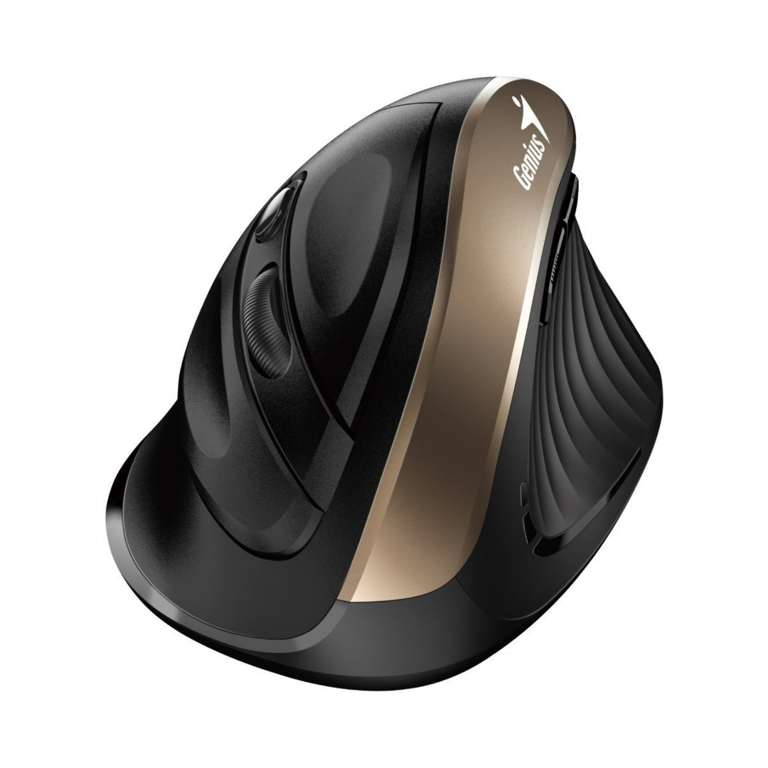 Mouse Genius Ergo inalámbrico dorado