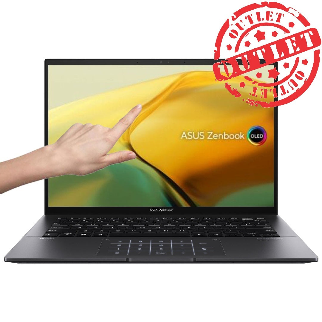 Notebook Asus Zenbook Ryzen 5 4.3Ghz, 8GB, 256GB SSD, 14" 2.8K OLED Touch (con detalles)