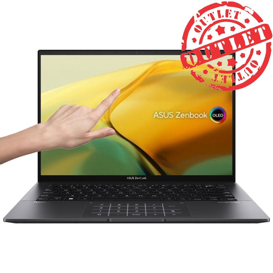 Notebook Asus Zenbook Ryzen 5 4.3Ghz, 8GB, 256GB SSD, 14" 2.8K OLED Touch (con detalles)