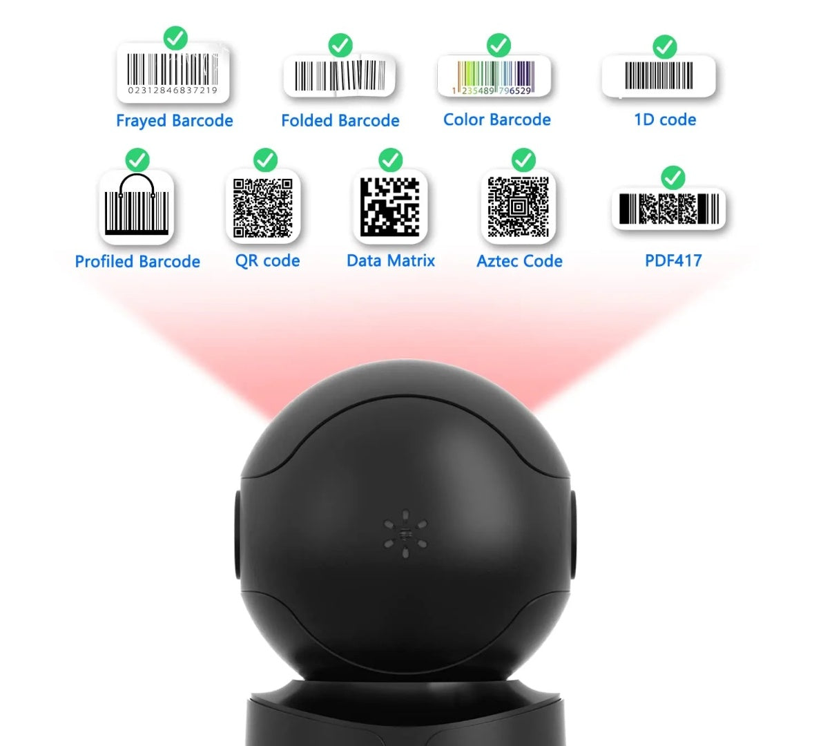Lector de código de barras Netum 2D Omnidireccional desmontable
