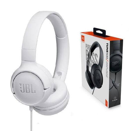Audifono JBL Tune 500 blanco c/microfono