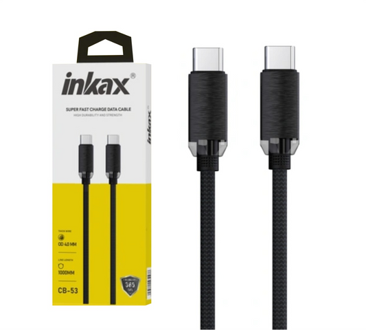 Cable Inkax USB-C / USB-C 240W 1m negro