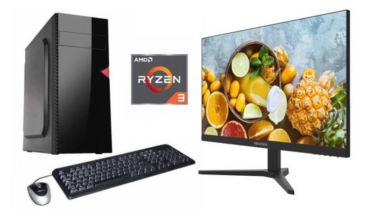 Combo equipo  AMD Ryzen 3 + Monitor 24" nuevos!
